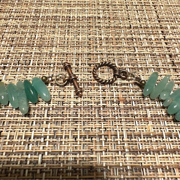 Natural Green Aventurine Gemstone Necklace Handmade - Picture 5 of 6